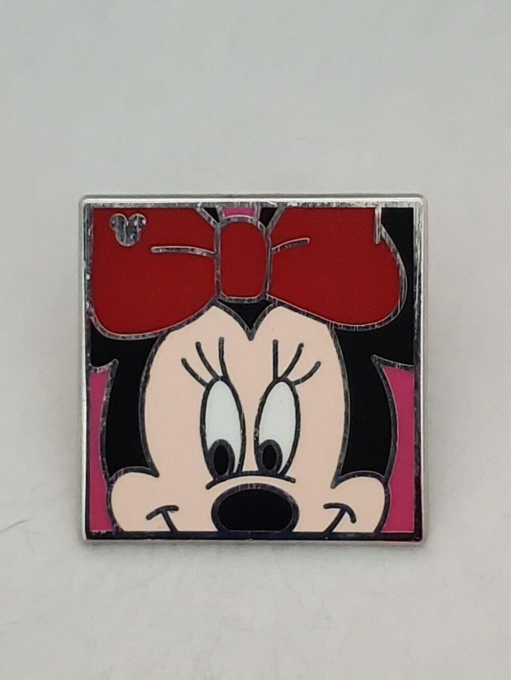 Disney Pin Trading Minnie Mouse Character Square Faces Hidden Mickey Pin